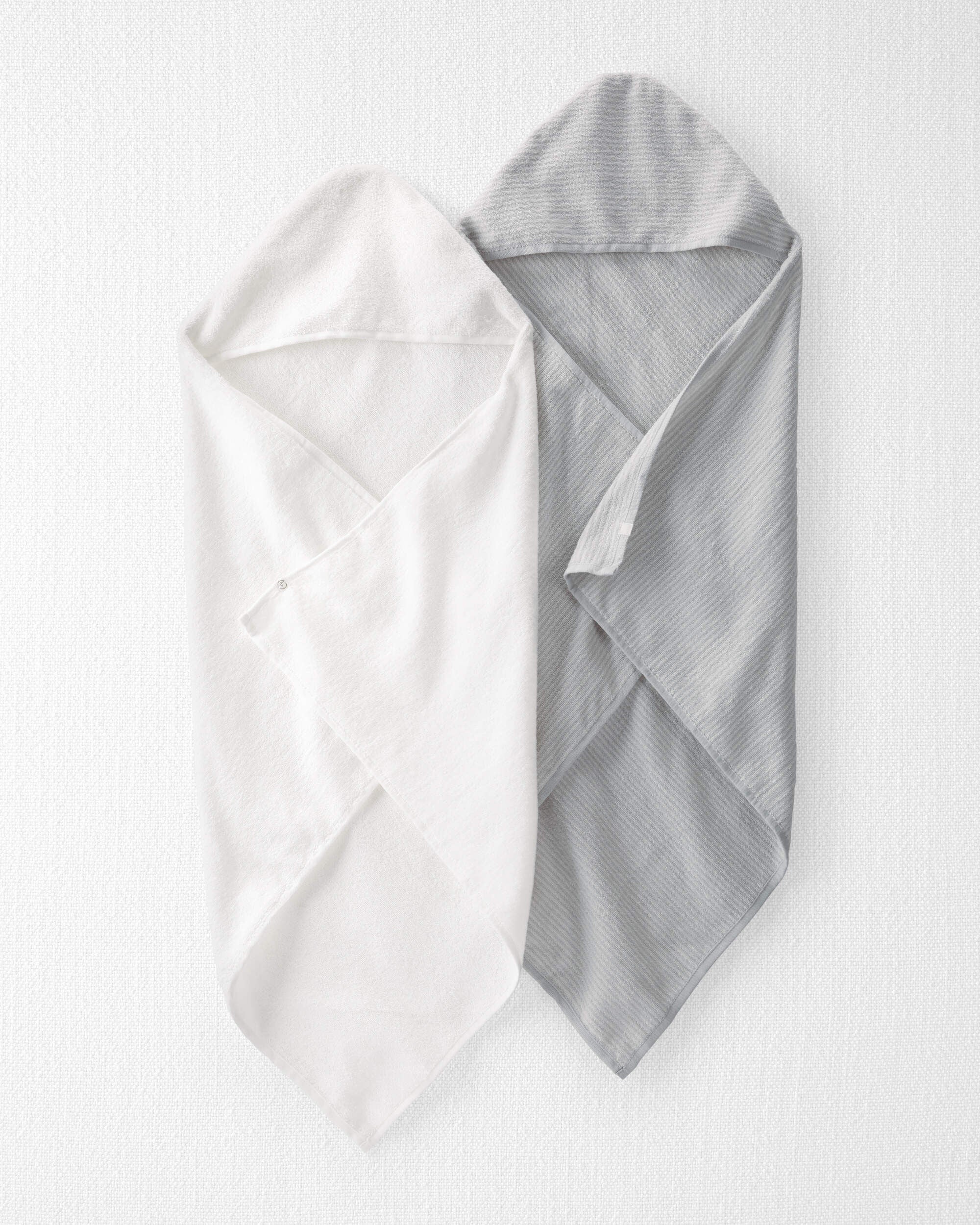 Baby 2-Pack Organic Cotton Towels, 