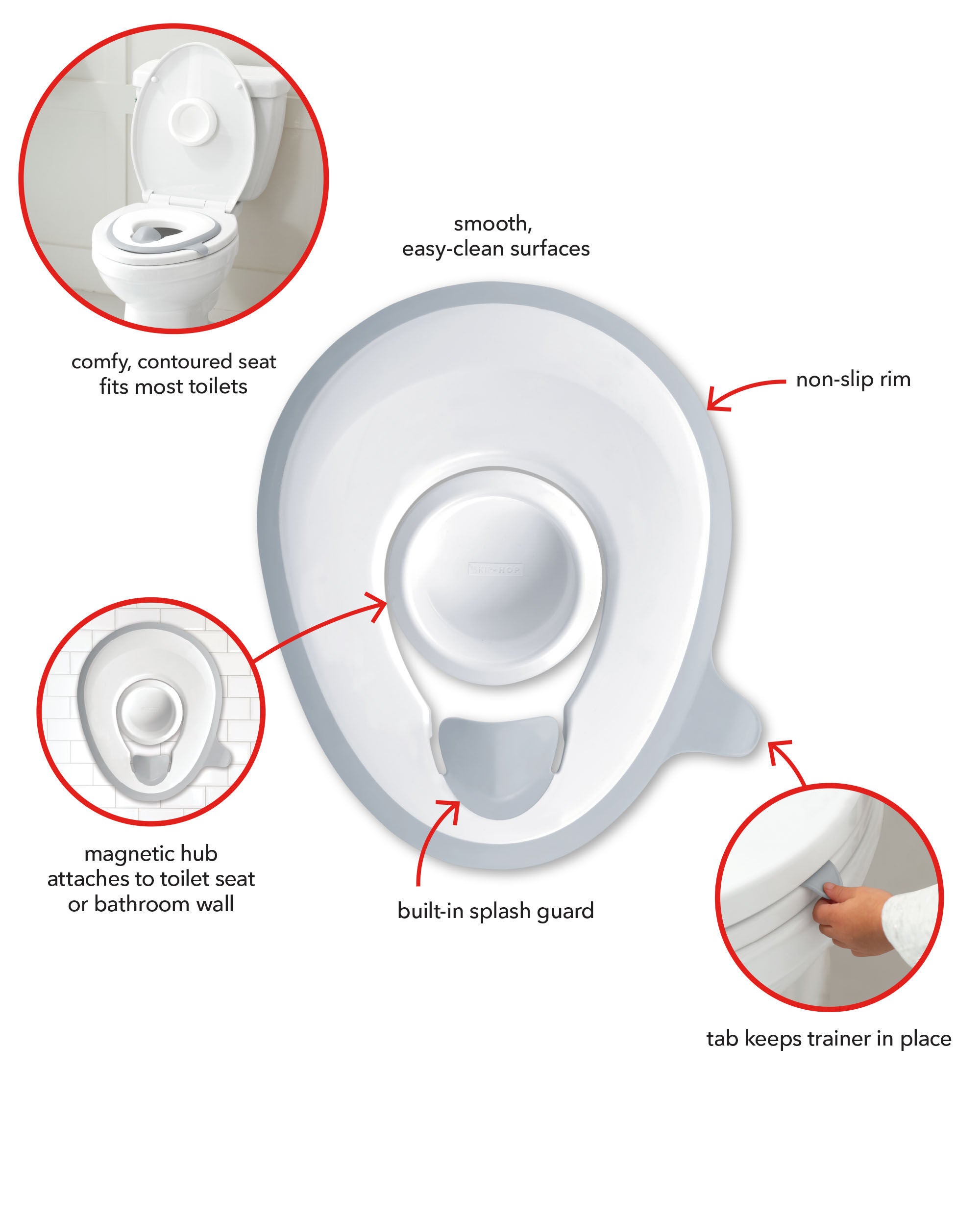Easy-Store Toilet Trainer - White
, 