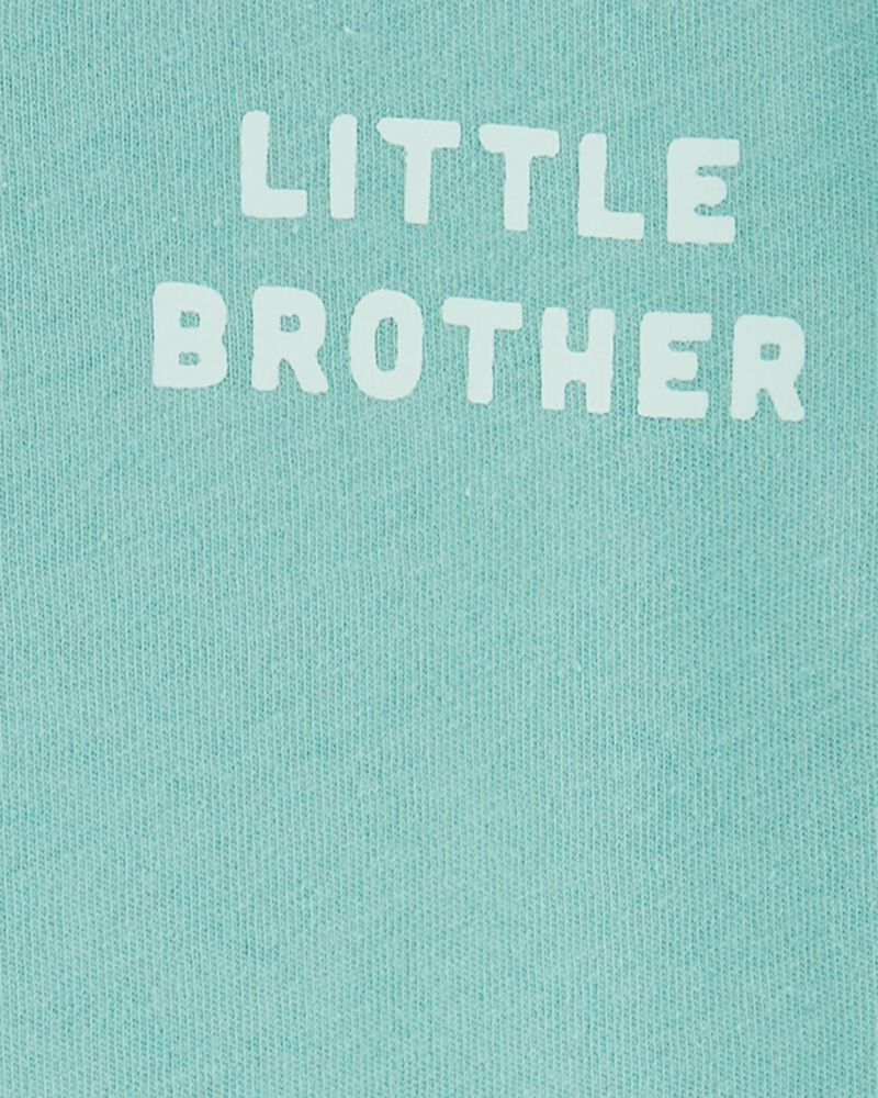 Baby Little Brother Cotton Bodysuit, image 3 of 4 slides