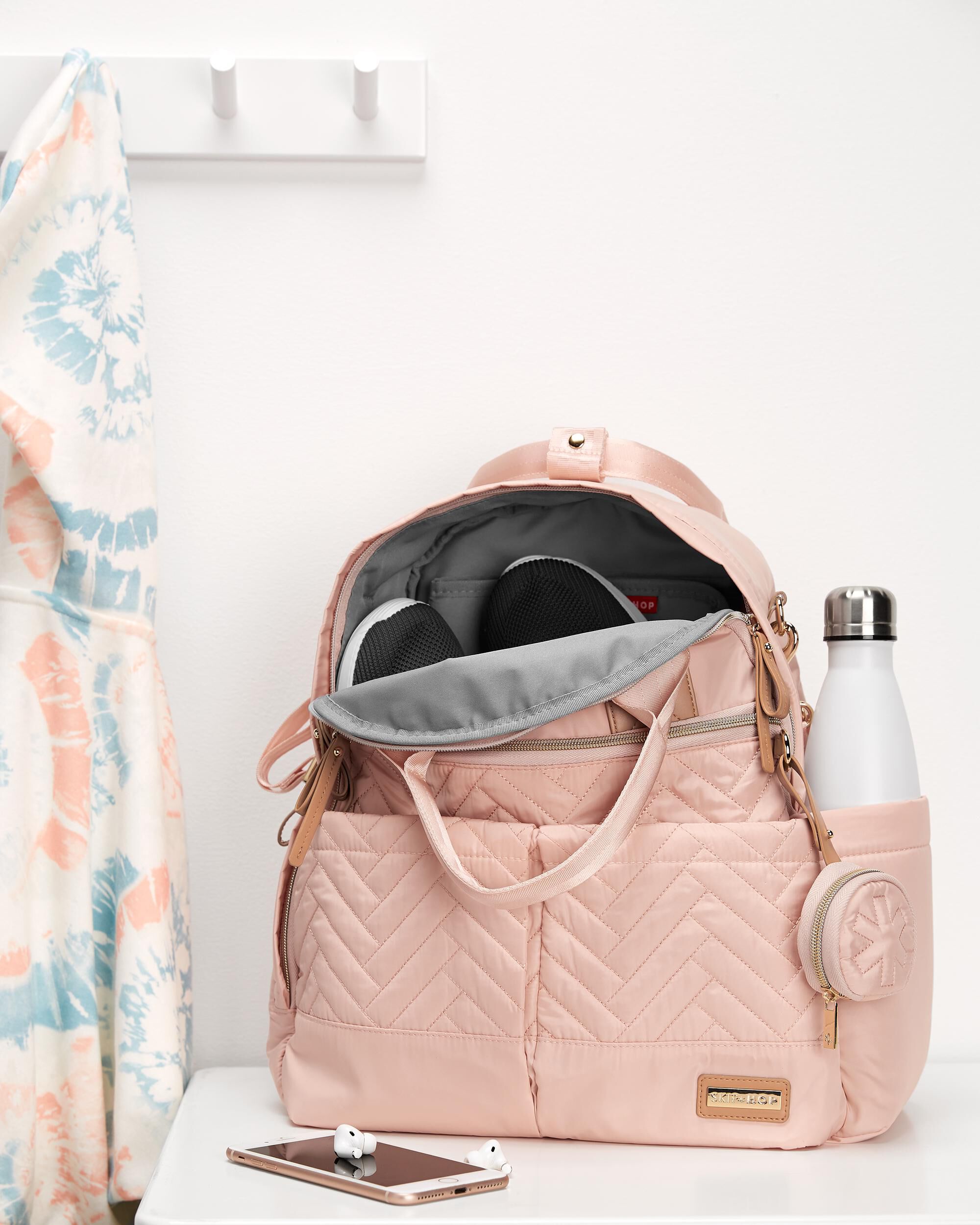 Skip hop shop diaper bag pink