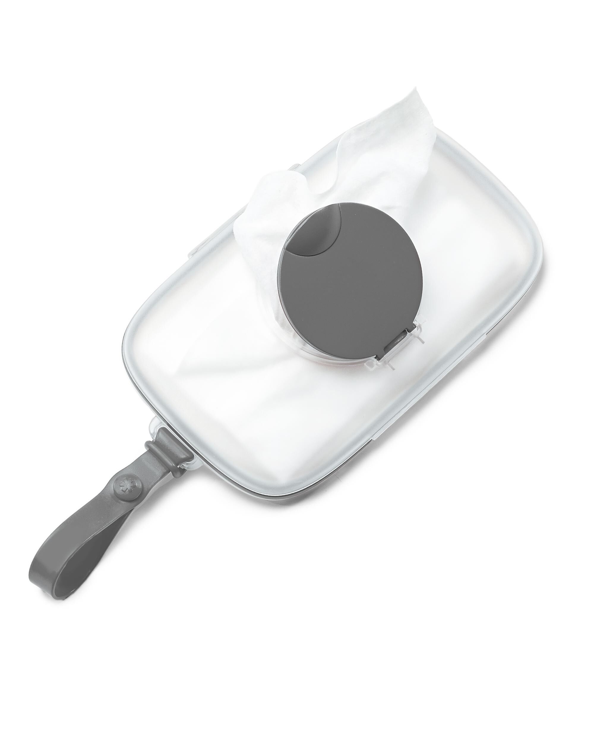 Skip Hop Grab Go Snug Seal Wipes Case Grey