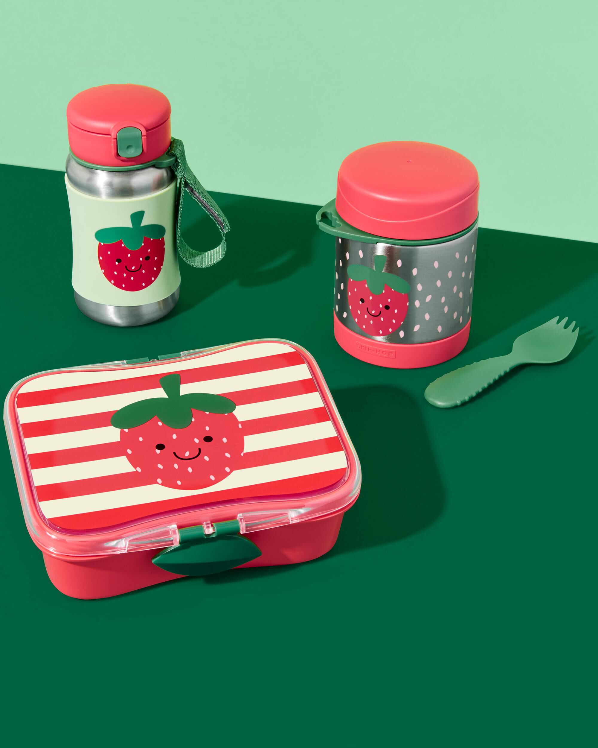 Spark Style Insulated Food Jar - Strawberry, image 3 of 5 slides