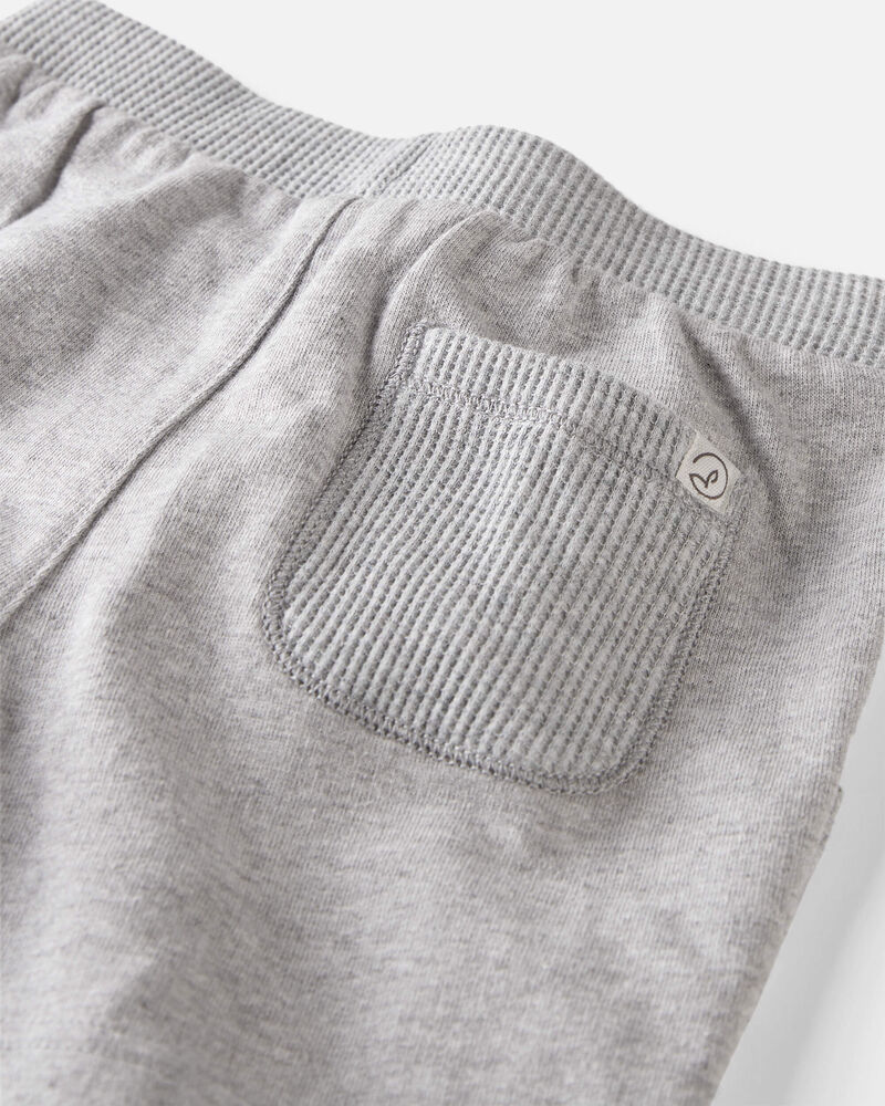 Baby 2-Pack Organic Cotton Waffle Knit Shorts, image 3 of 4 slides