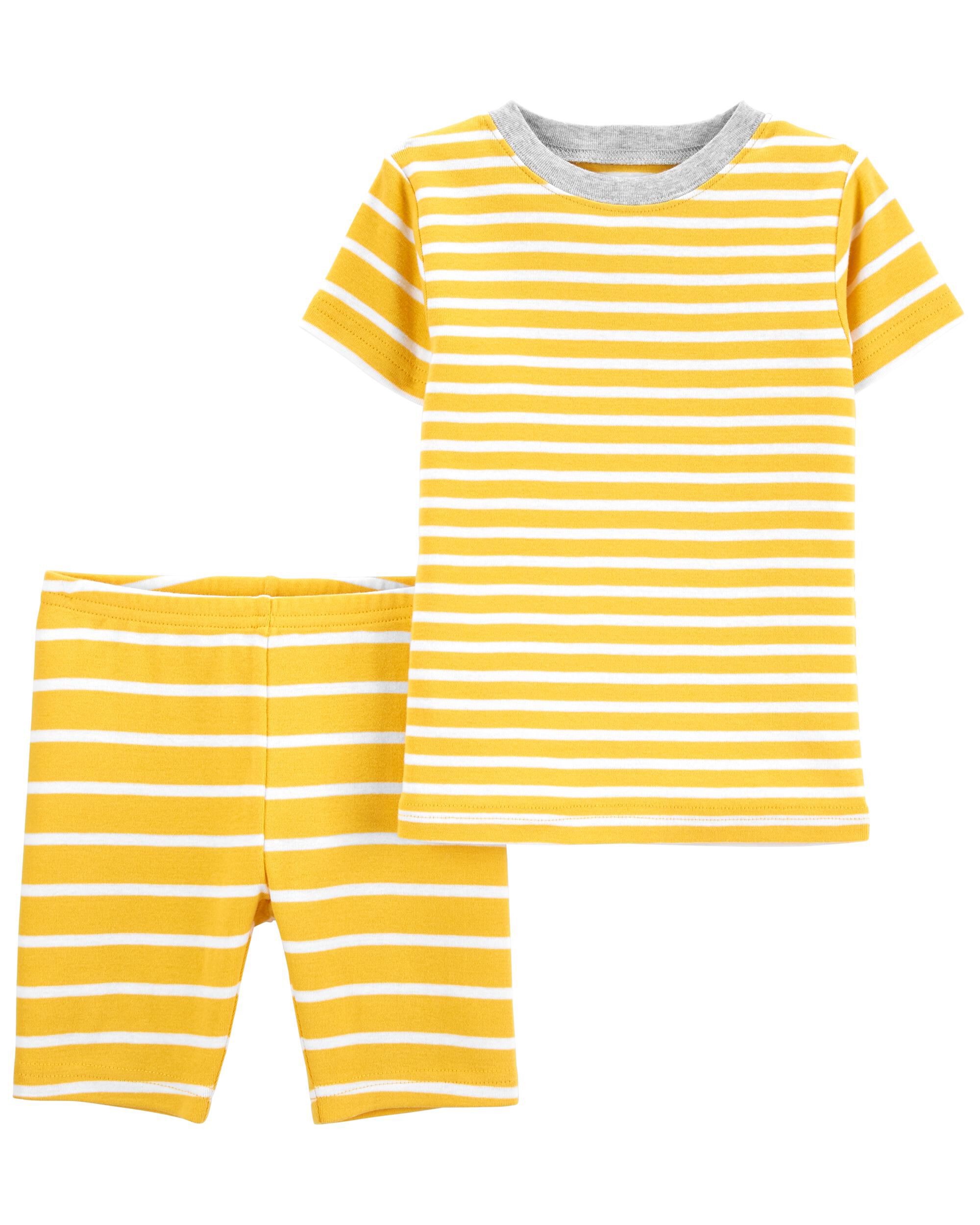 Yellow striped pyjamas clearance