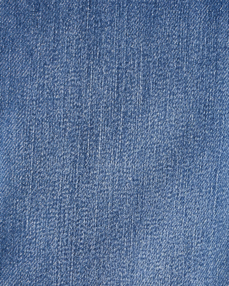 Toddler Dark Wash Elastic-Waist Jeggings, image 3 of 5 slides