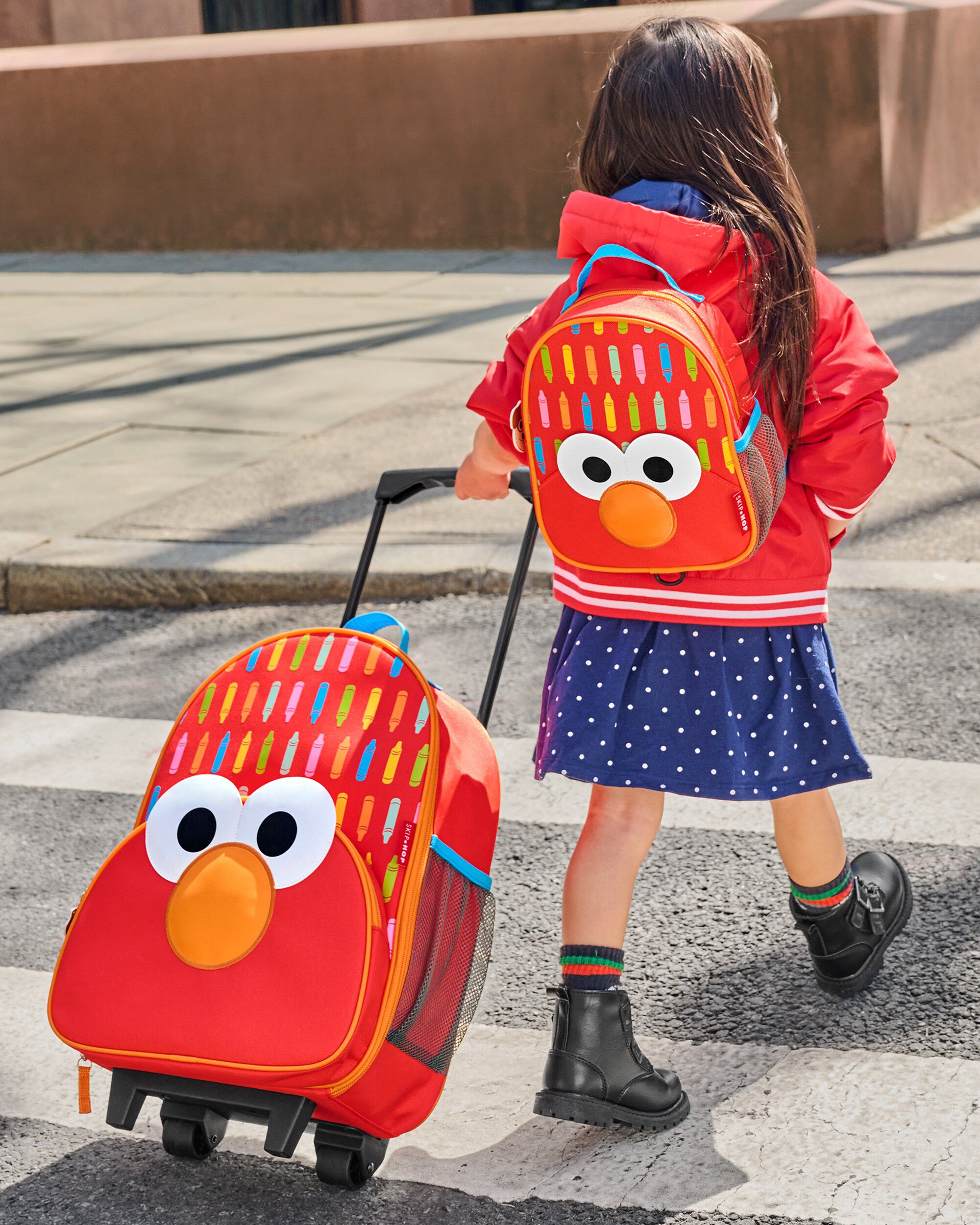 Sesame Street Toddler Kids Carry-On Rolling Luggage - Elmo, image 5 of 7 slides