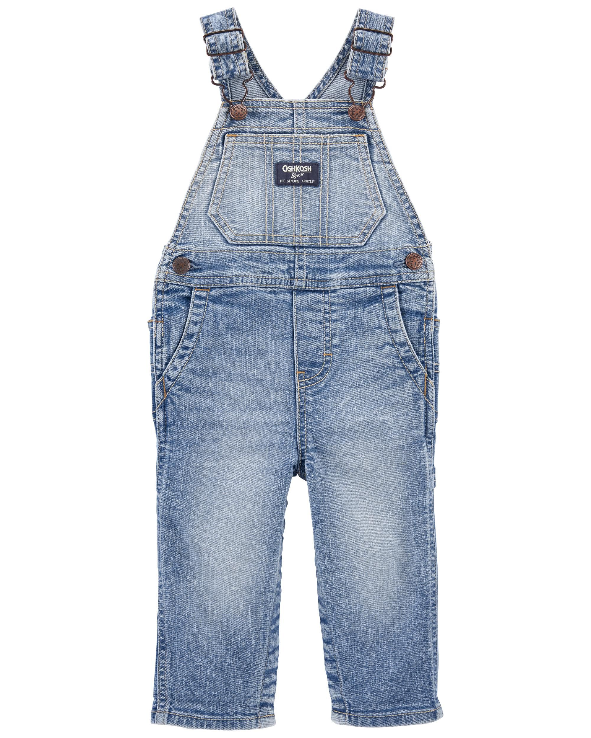 Denim best sale baby overalls