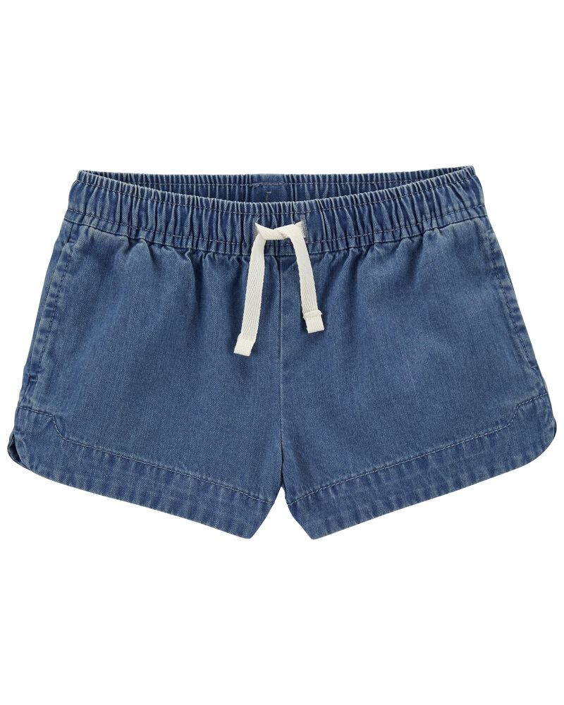 Toddler Pull-On Chambray Shorts, image 1 of 1 slides