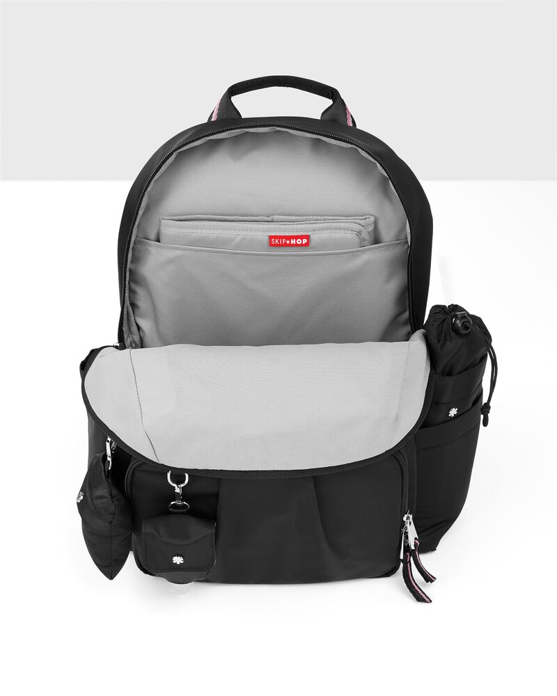 Skiphop Black Tillary Diaper Backpack Set | skiphop.com