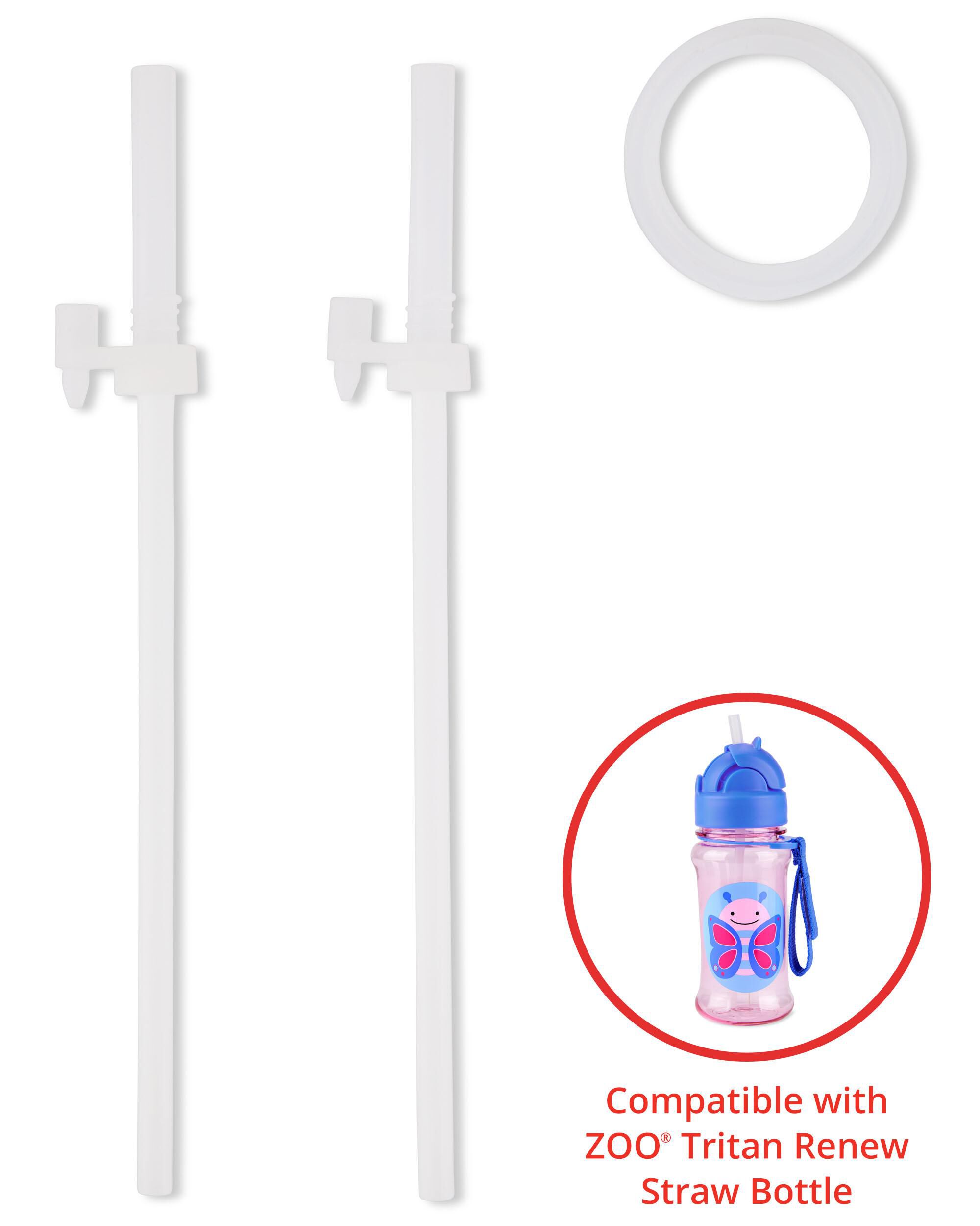 ZOO Tritan™ Renew Straw Bottle Extra Straws - 2-pack, image 1 of 2 slides