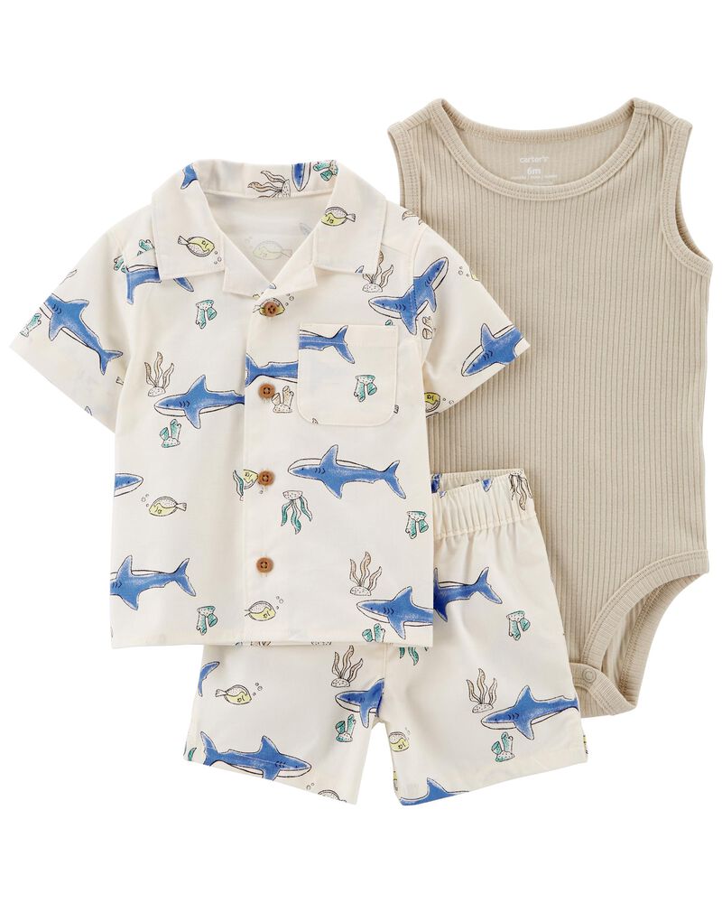 Multi Baby 3-Piece Outfit Set