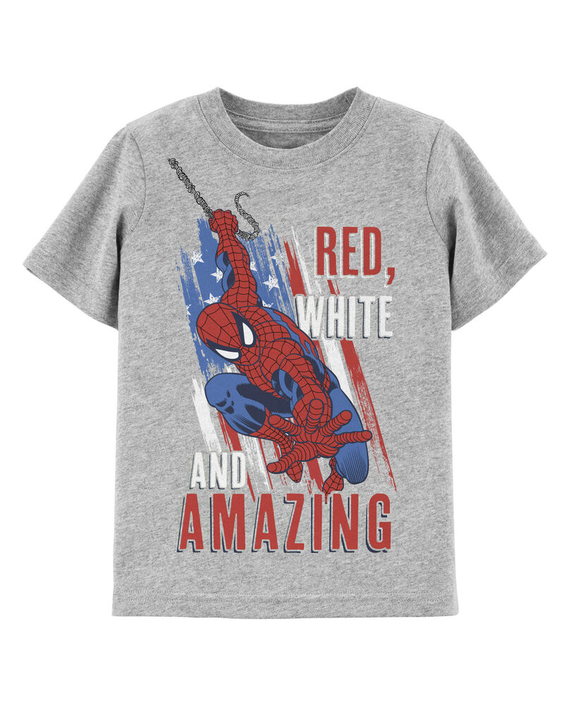 Toddler Spider-Man 4th Of July Tee, image 1 of 2 slides