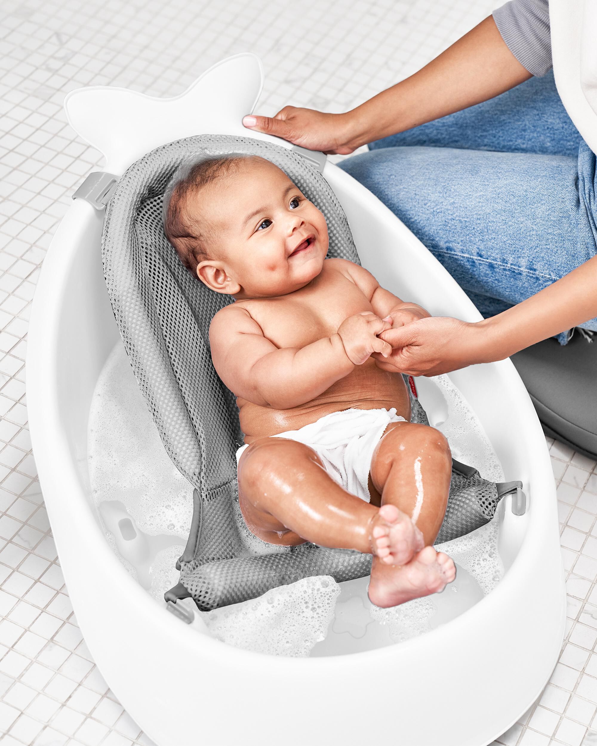 MOBY® Smart Sling™ 3-Stage Tub - White, image 6 of 16 slides