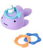 ZOO® Narwhal Ring Toss Baby Bath Toy, image 1 of 11 slides