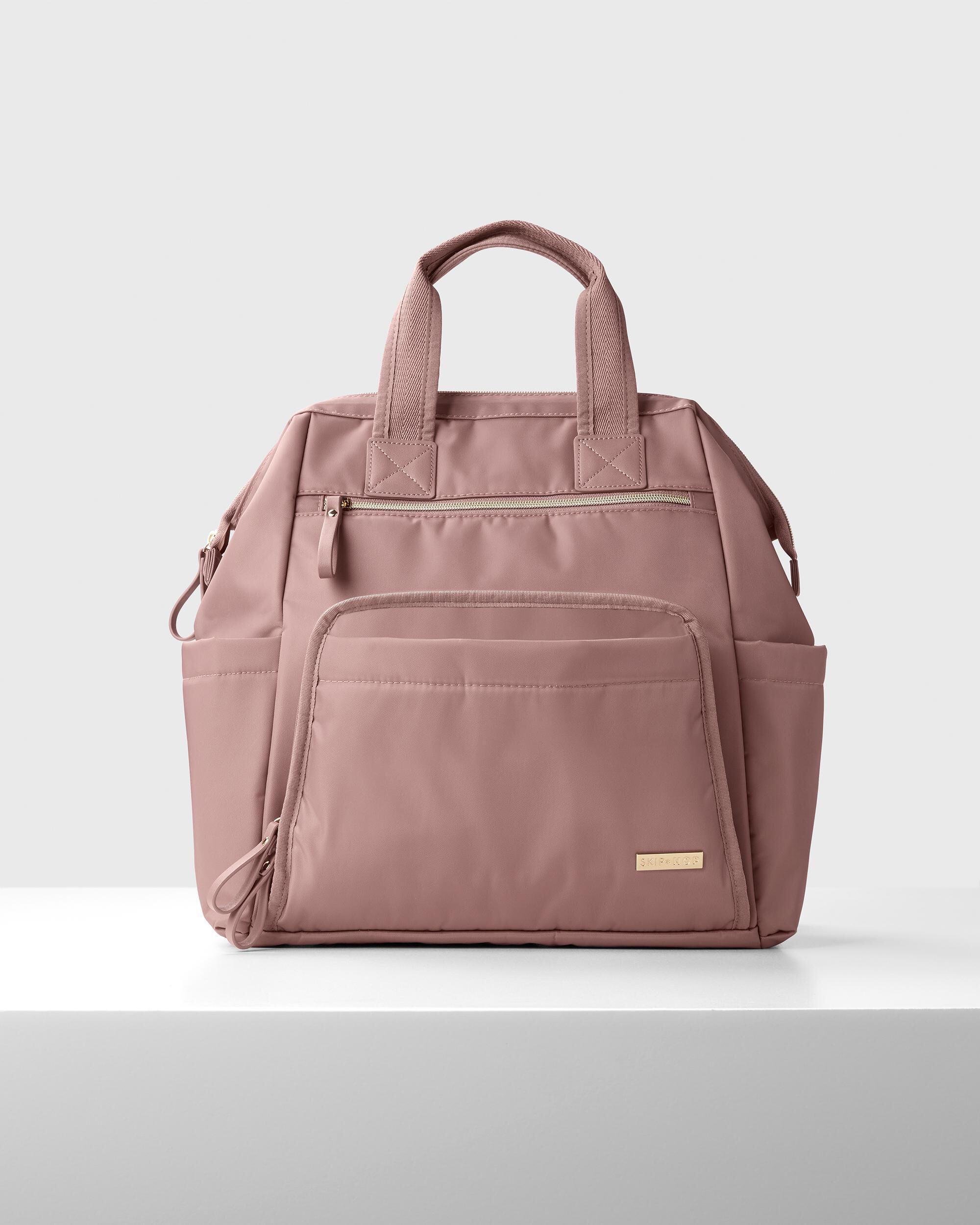 skip hop diaper bag leather
