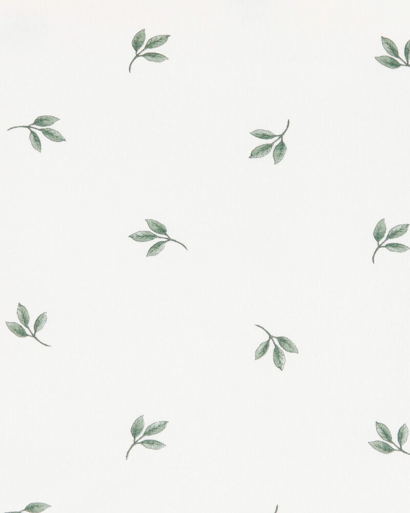 Baby Leaf Print PurelySoft Blanket - Ivory, image 3 of 4 slides