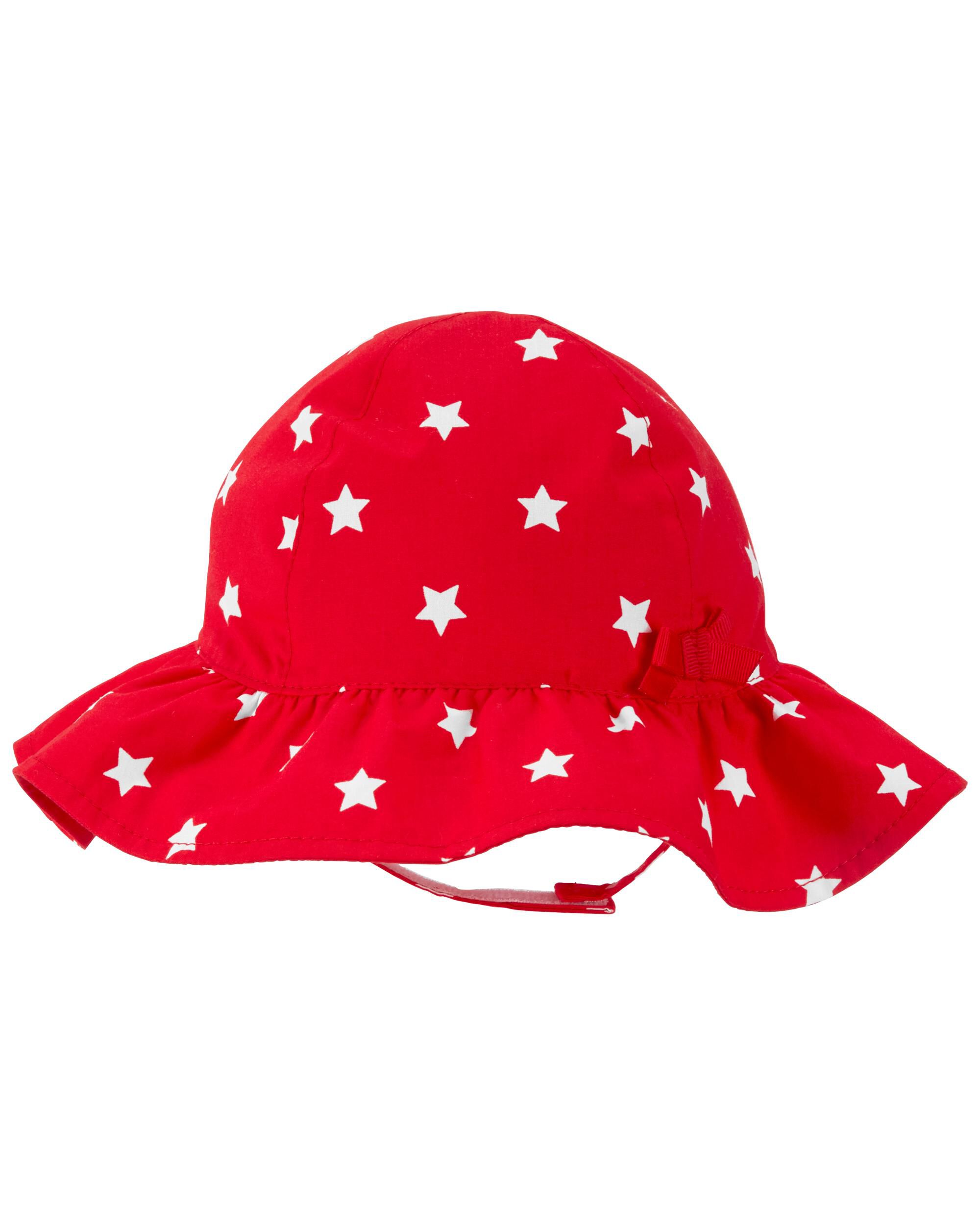 Red baby sun hat sale