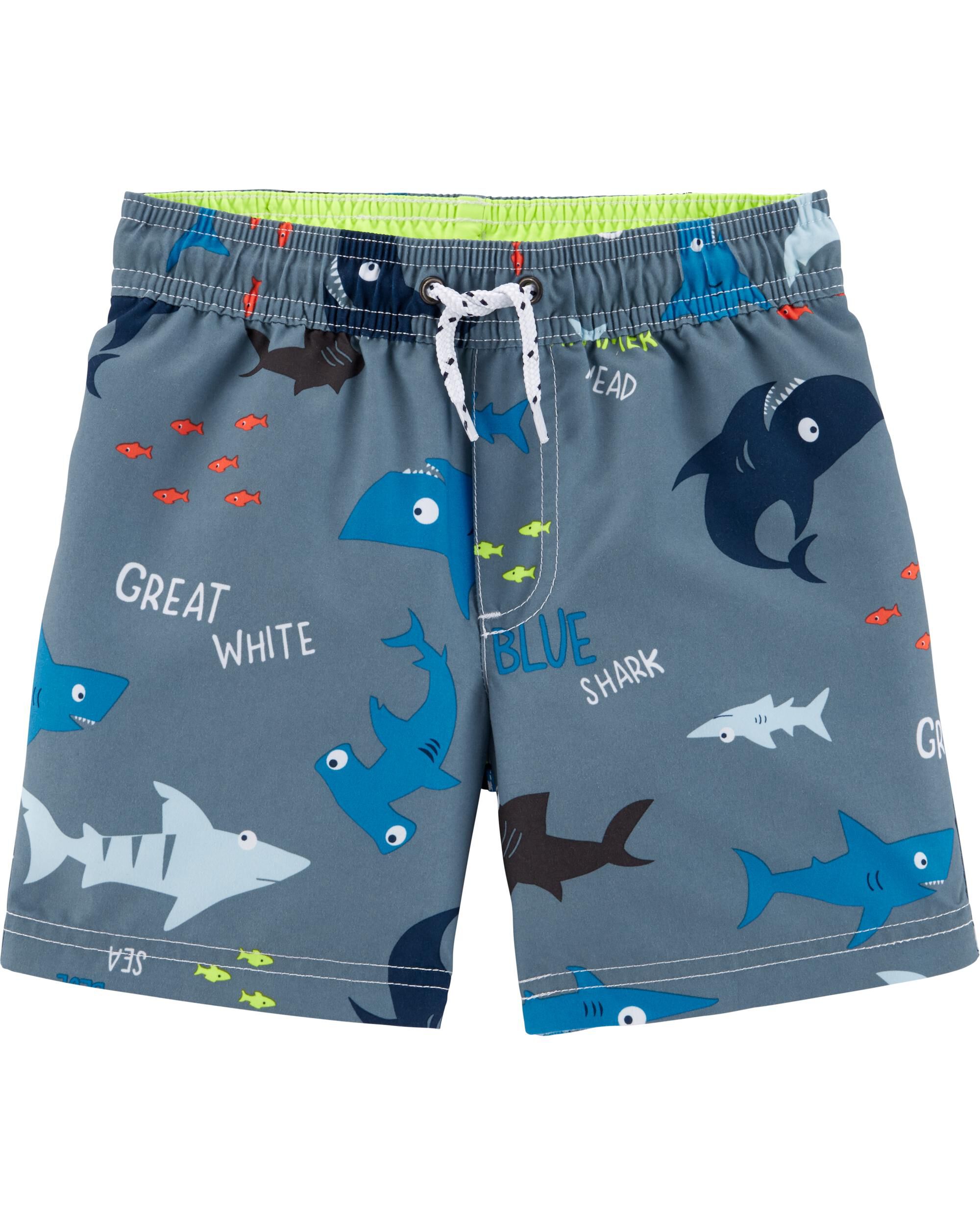 carter's dinosaur swim trunks