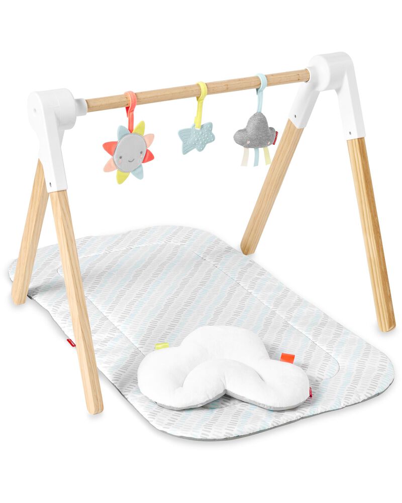 Silver Lining Cloud Wooden Activity Gym, image 1 of 13 slides