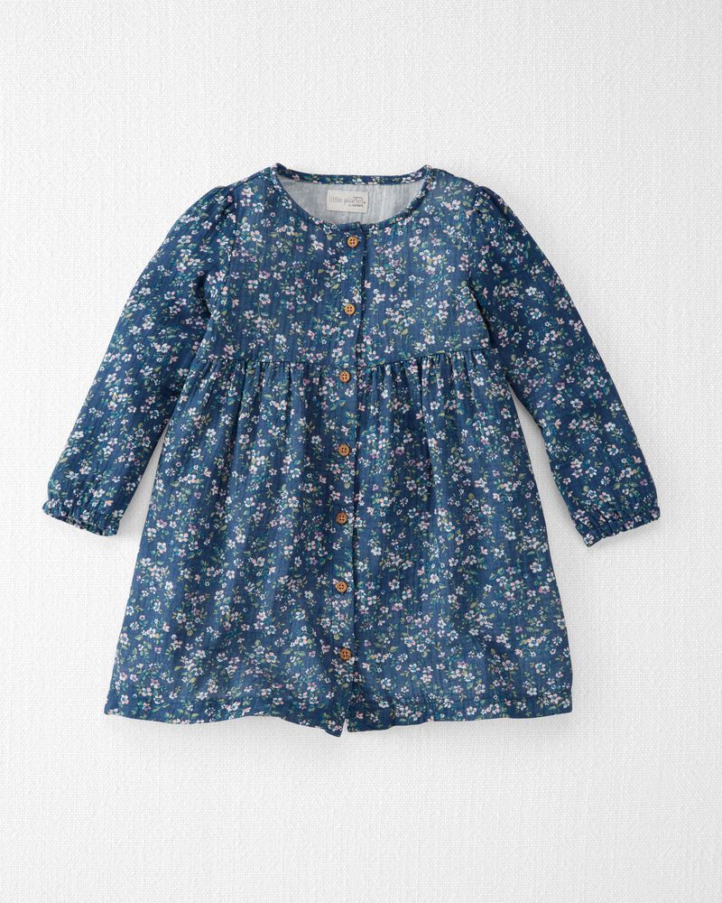 Toddler Organic Cotton Gauze Dress, image 1 of 5 slides