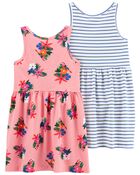 Toddler 2-Pack Jersey Dresses, image 2 of 5 slides