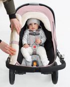 Stroll & Go Car Seat Cover - Pink Heather, image 8 of 8 slides