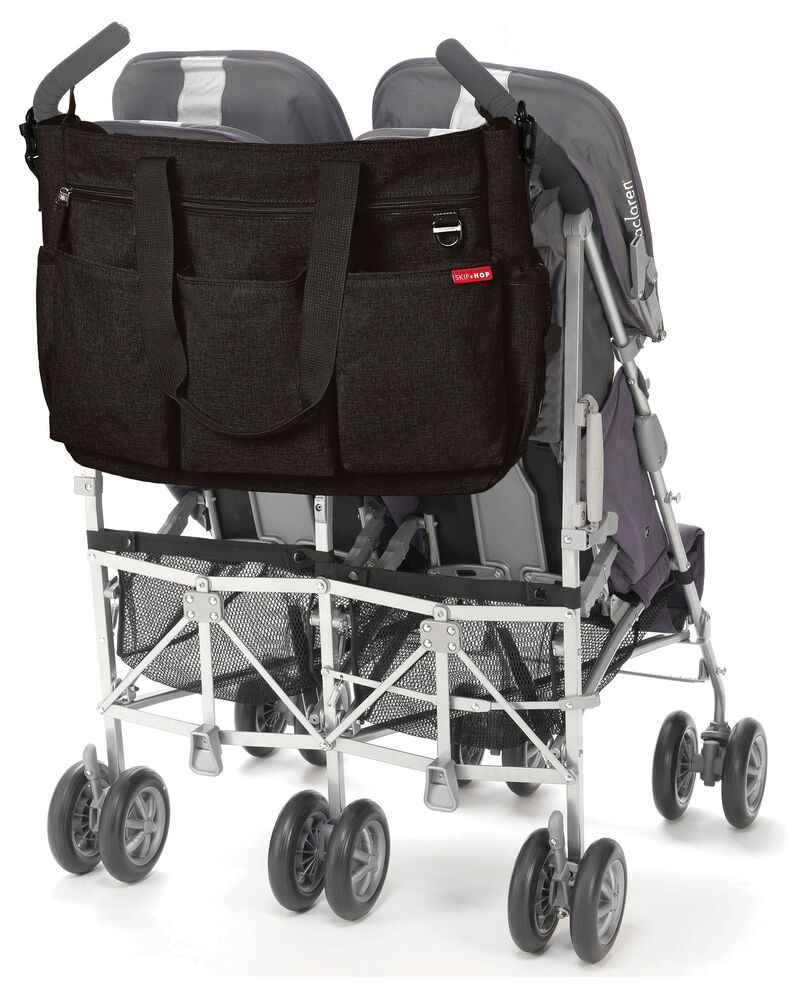 Duo Double Signature Diaper Bags, Blackimage 5 of 5 slides