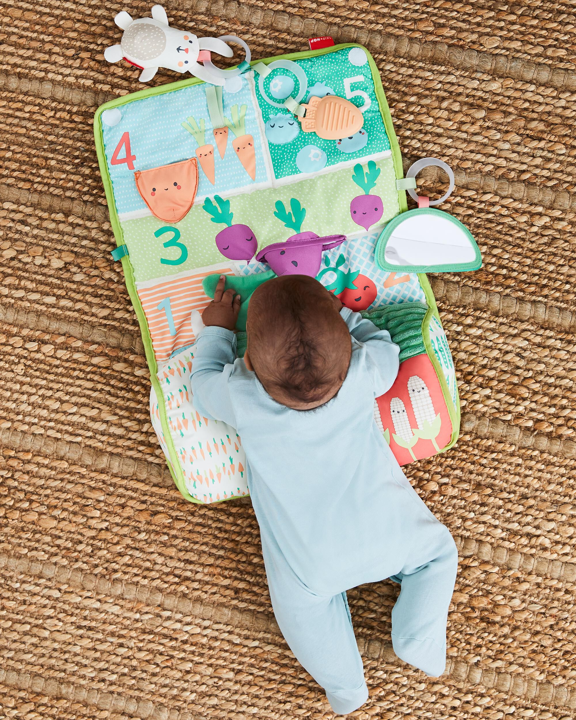 Farmstand Tummy Time Activity Mat, image 10 of 11 slides