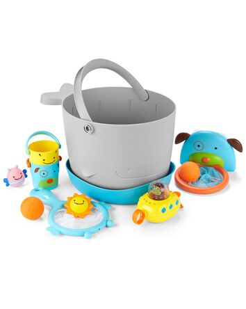 MOBY Fun-Filled Bath Toy Bucket Gift Set, 