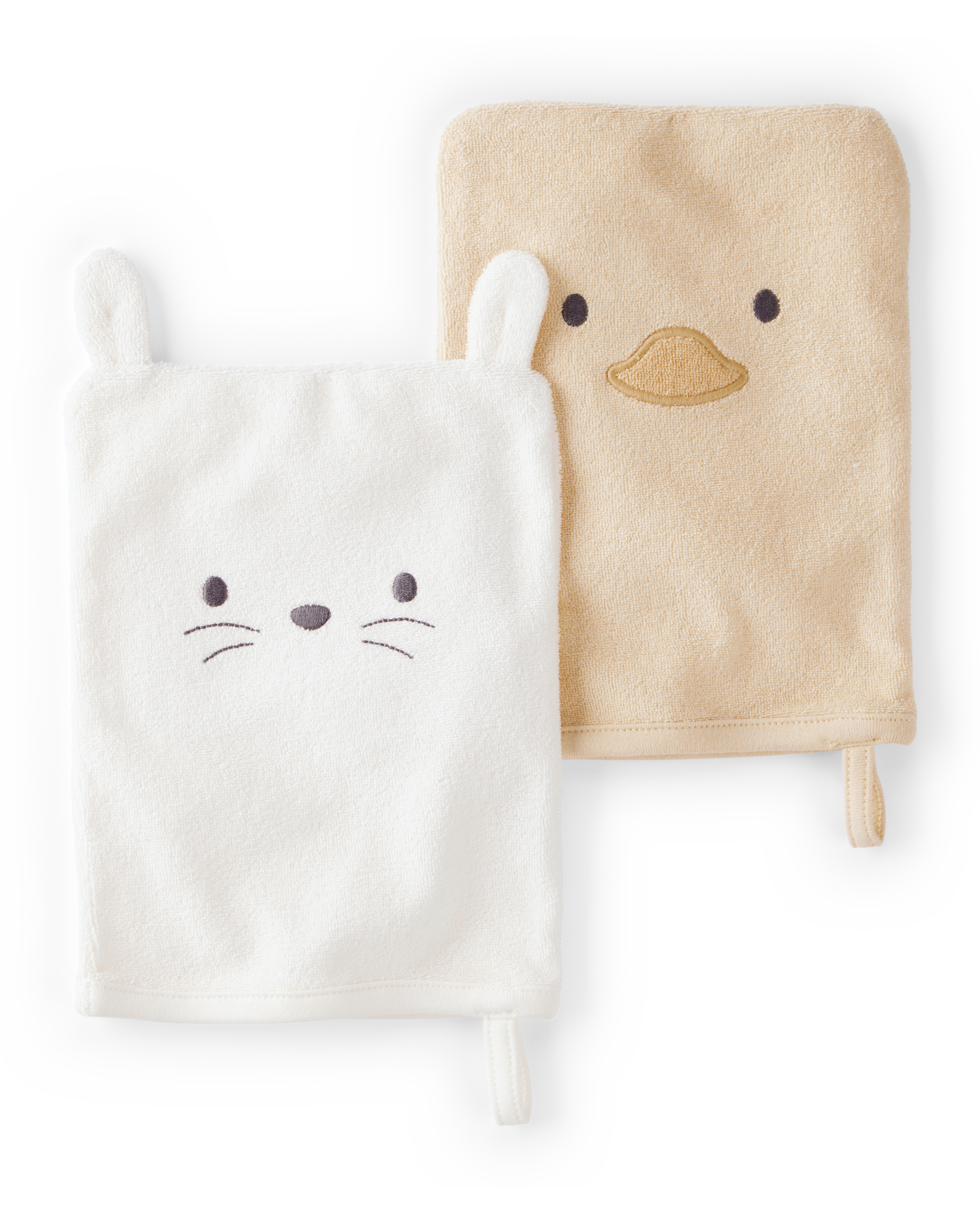 Baby 2-Pack Wash Cloths - Yellow, 