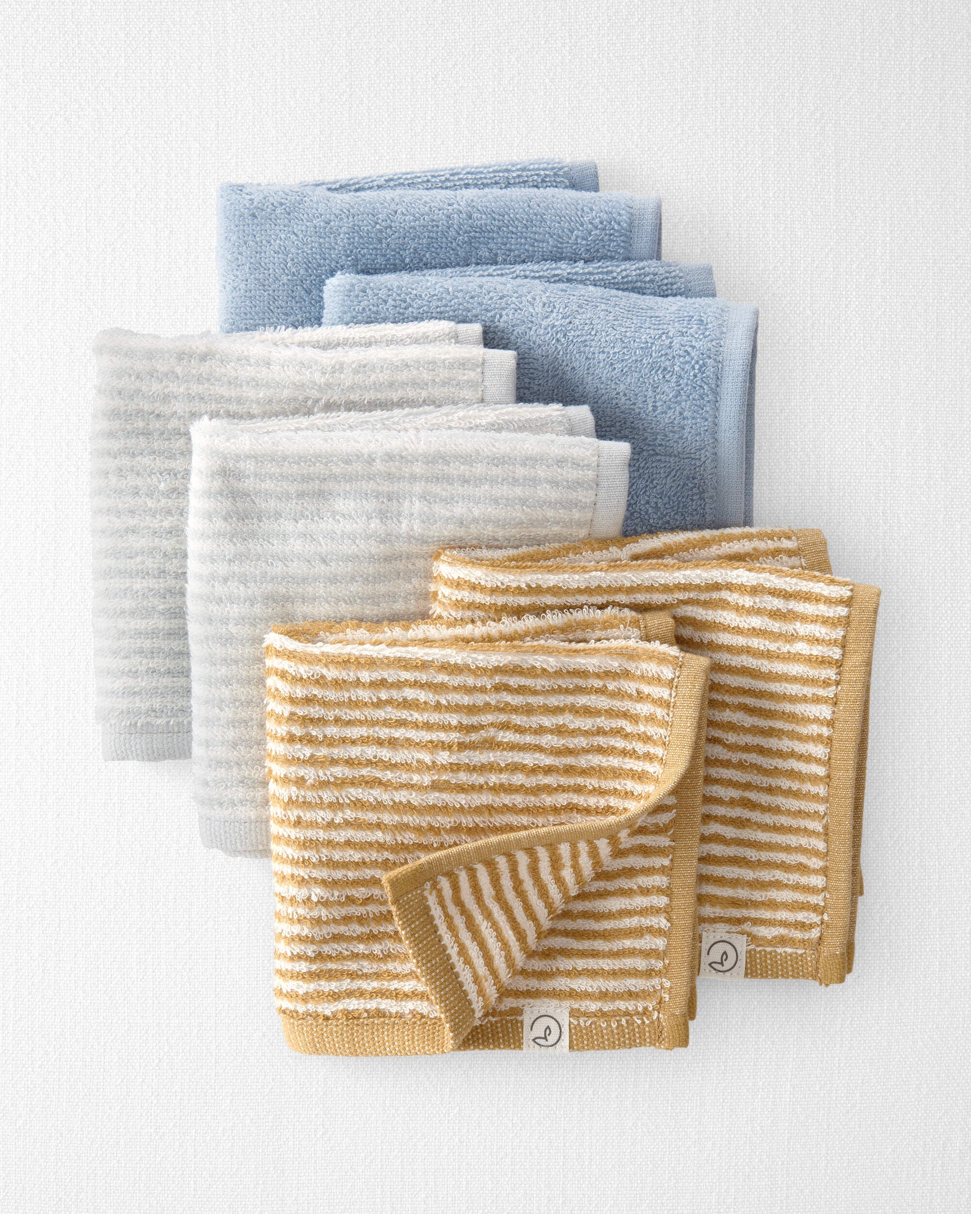 Baby 6-Pack Organic Cotton Washcloths, 