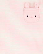 Baby 4-Piece Bunny Outfit Set - Pink/White, image 3 of 4 slides