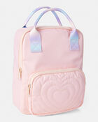 Girls Stitched Hearts Ombre Straps Mini Backpack - Pink, image 1 of 2 slides