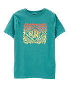 Kid Surf Short-Sleeve Graphic Tee - Turquoise , image 1 of 3 slides