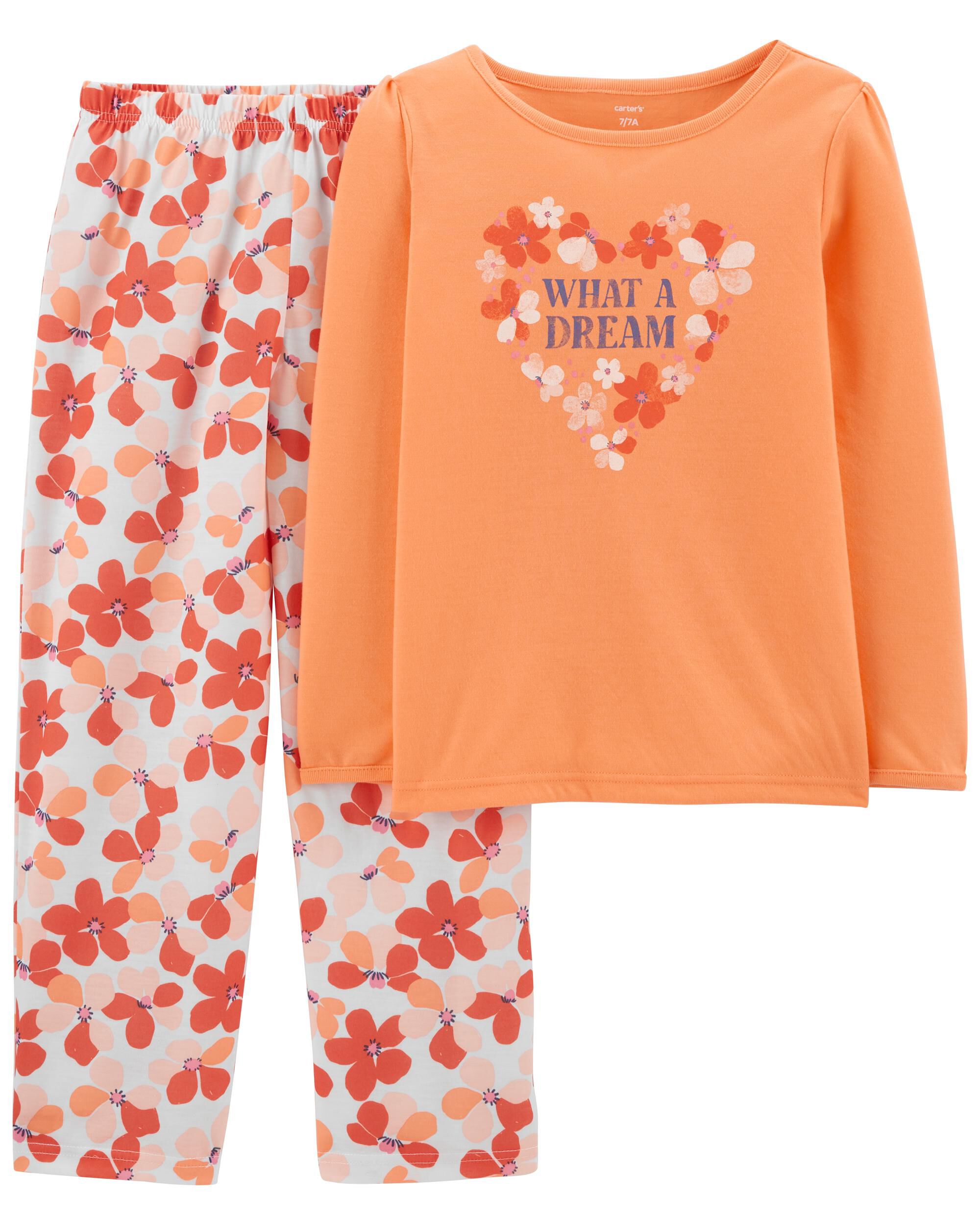 Girls loose fit pajamas store