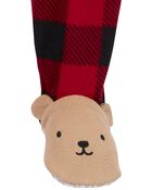 Baby 1-Piece Bear Fleece Footie Pajamas, image 2 of 5 slides