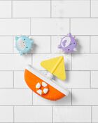 ZOO® Tip & Spin Boat Baby Bath Toy, image 4 of 5 slides