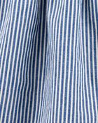 Toddler Chambray Striped Jumper Dress - Blue, image 3 of 4 slides