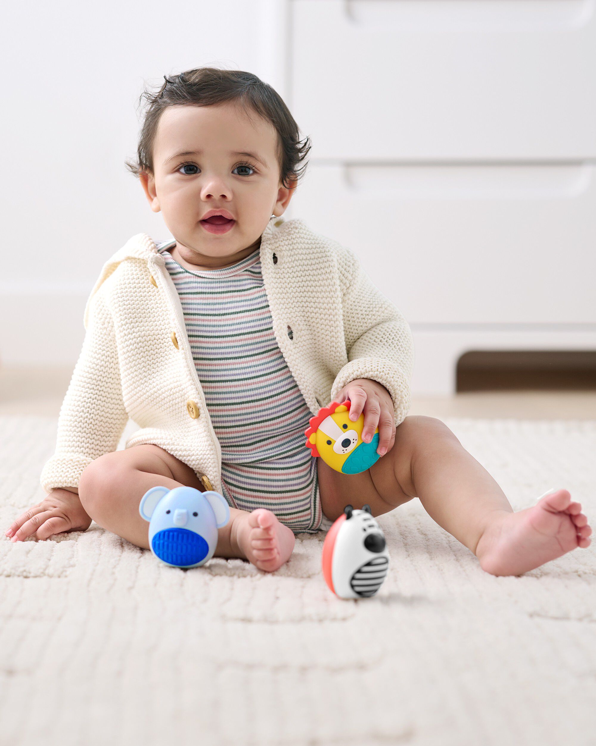 Baby Jungle Beats Baby Egg Shaker Set of 3, image 4 of 5 slides