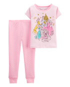 Toddler 2-Piece Disney Princess 100% Snug Fit Cotton Pajamas, image 1 of 3 slides