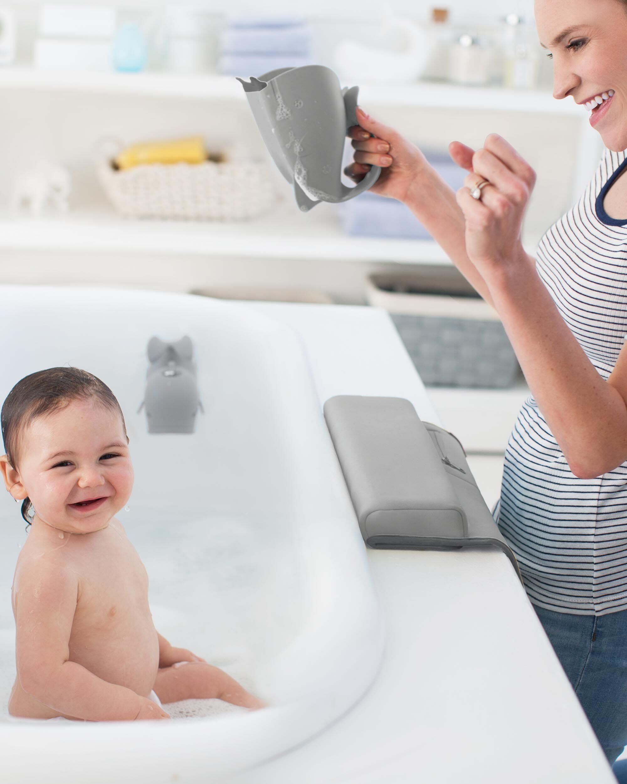 Grey moby baby sales bath