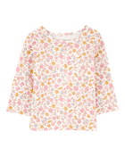 Baby 2-Piece Floral Bunny Long-Sleeve Tee & Coverall Set - Pink, image 4 of 7 slides