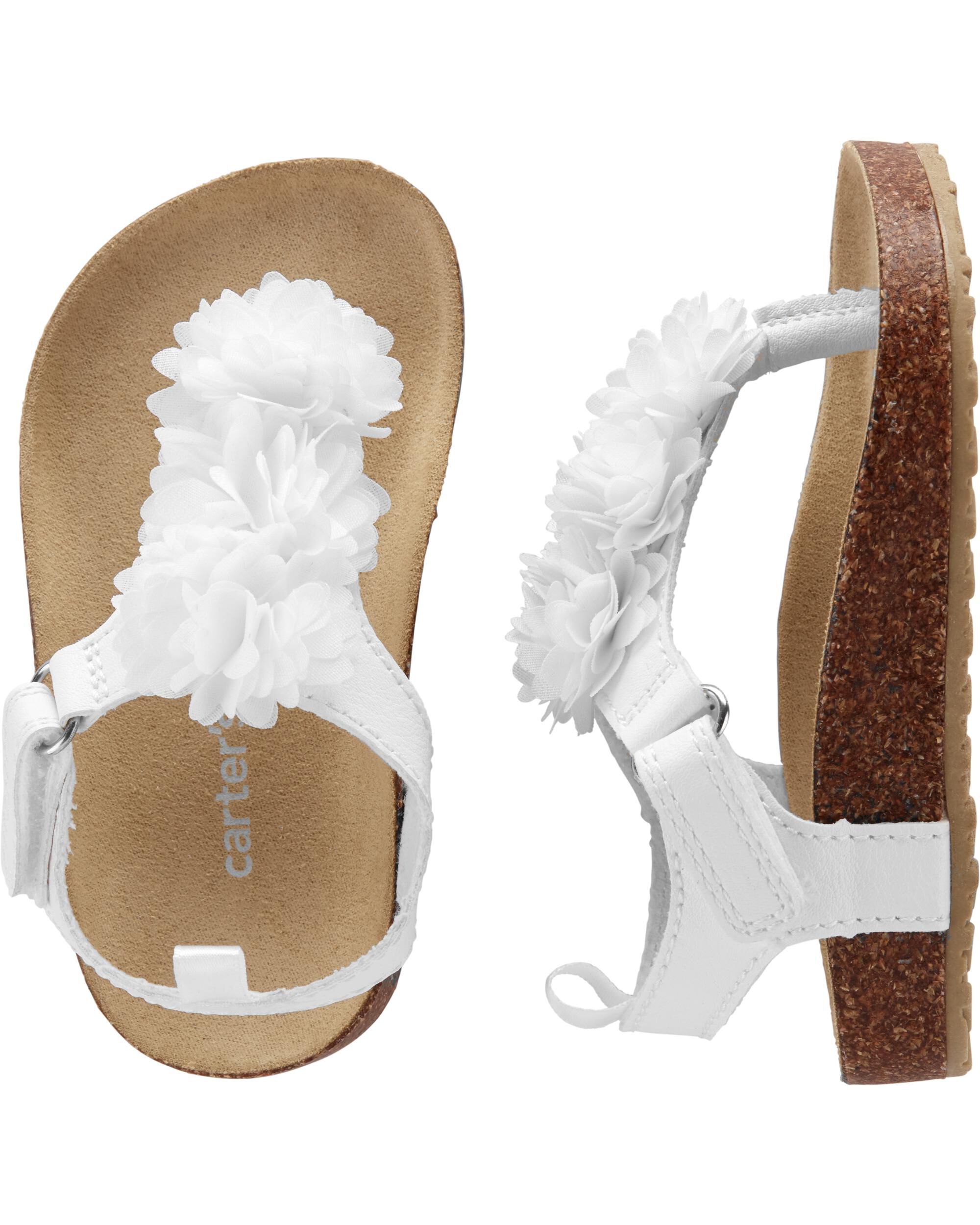 carter's white sandals