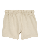 Toddler Boy Pull-On French Terry Shorts - Khaki, image 4 of 6 slides