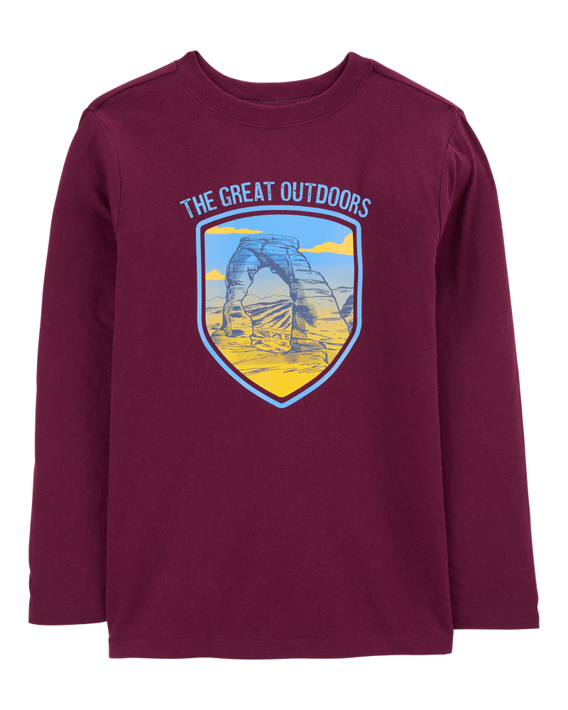 Kid The Great Outdoors Long-Sleeve Graphic Tee, image 1 of 3 slides
