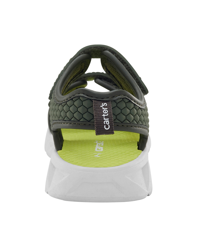Toddler Rugged Light Up Sandals - Green, image 4 of 8 slides