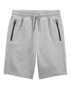 Kid Drawstring Lounge Short - Grey, image 1 of 4 slides