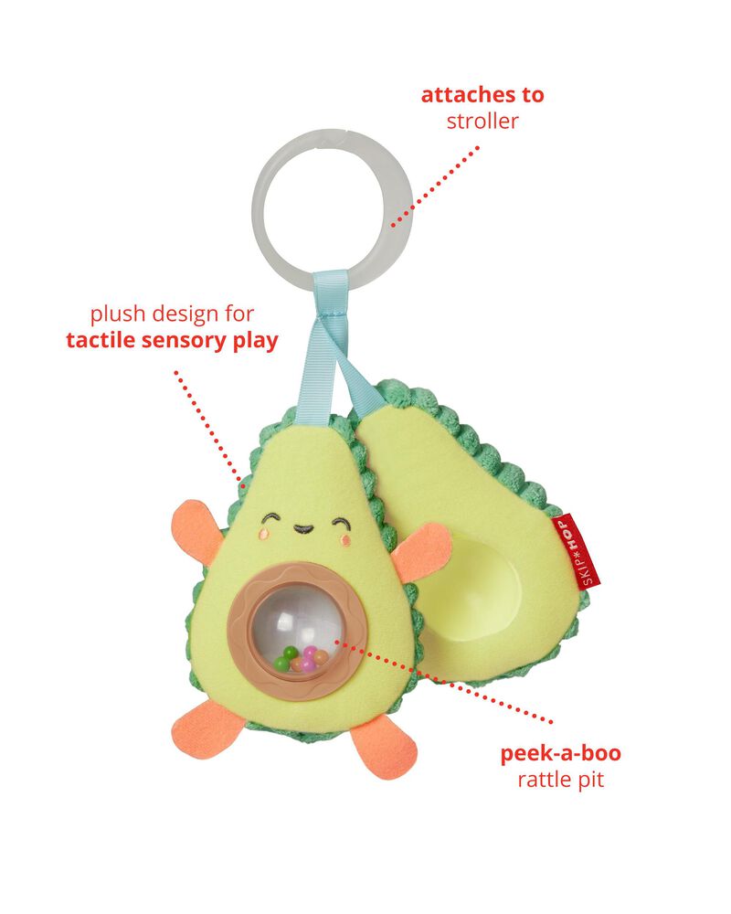 Farmstand Avocado Baby Stroller Toy, image 3 of 9 slides