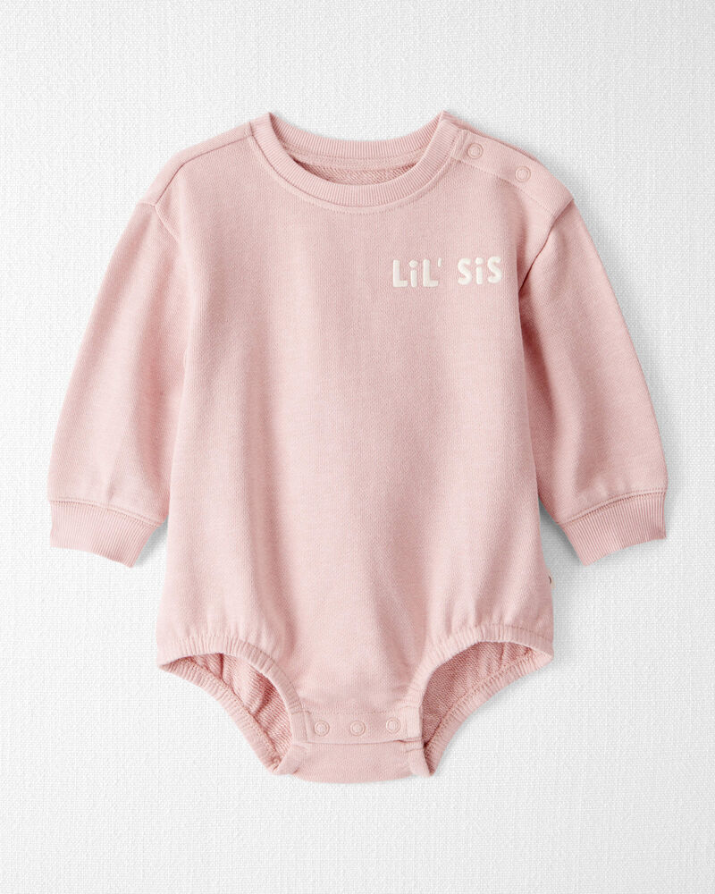 Baby Organic Cotton Lil' Sis Bubble , image 1 of 5 slides