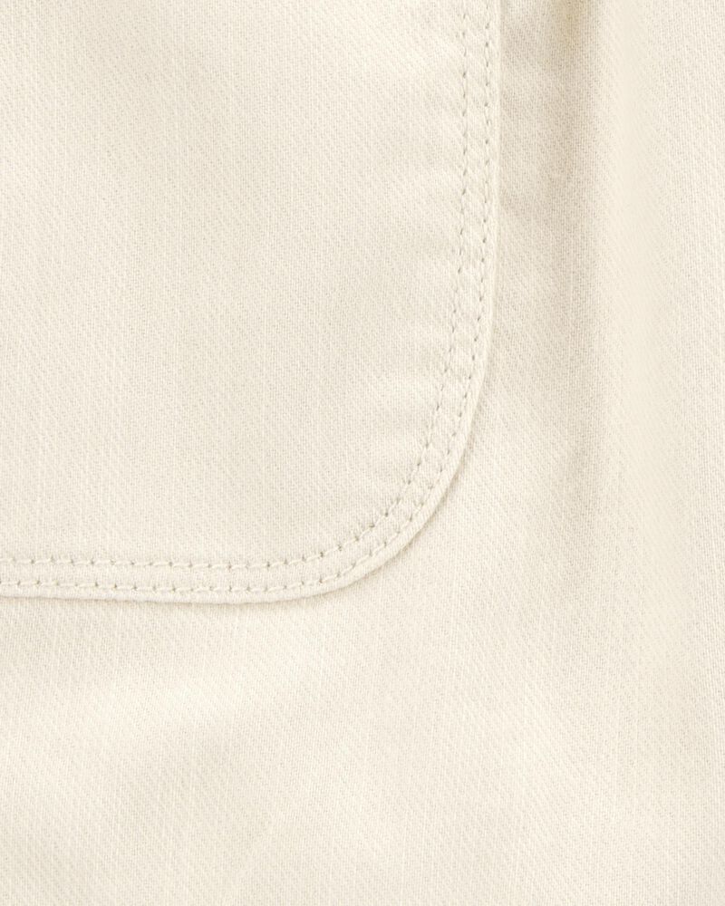 Boys Pull-On Twill Shorts - Khaki, image 3 of 4 slides